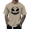 thumbnail image 1 of YDLCAFD Men Women Print Theme T Shirt Printed Solid Color Short Sleeve Top, 1 of 4