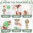 thumbnail image 3 of 6 Set Sage Green Baby Shower Table Centerpieces Decortion Hot Air Balloon Cute Babys Bear with Bamboo Basket Lafite Garss Welcome Oh Baby We Can Bearly Wait Boy Or Girl Gender Reveal Party Favor, 3 of 18