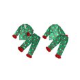thumbnail image 2 of Cjfdfy Toddler Baby Girl Christmas Silk Stain Pajamas Set Kids Girl PJS Set Sleepwear Spring Fall Winter Clothes Candy Cane Long Sleeve Button Down Shirt with Long Pants Set Loungewear Homewear 1-7Y, 2 of 9