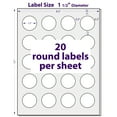 thumbnail image 3 of Round Labels, 1.5" Diameter, 500 Matte White Printable Labels, Laser/Inkjet Printable Tags, 3 of 4