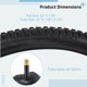 thumbnail image 5 of neumáticos para bicicleta de montaña de 26 x 1,95 pulgadas con 2 cámaras de bicicleta de 26 x 1,9 a 2,125 pulgadas, válvula AV de 32 mm, neumáticos y cámaras de repuesto para bicicletas Beach Cruiser,, 5 of 7