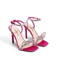thumbnail image 2 of Tacones de Satén Rosa Fucsia para Mujer DREAM PAIRS 10 cm Talla 9 US, 2 of 7