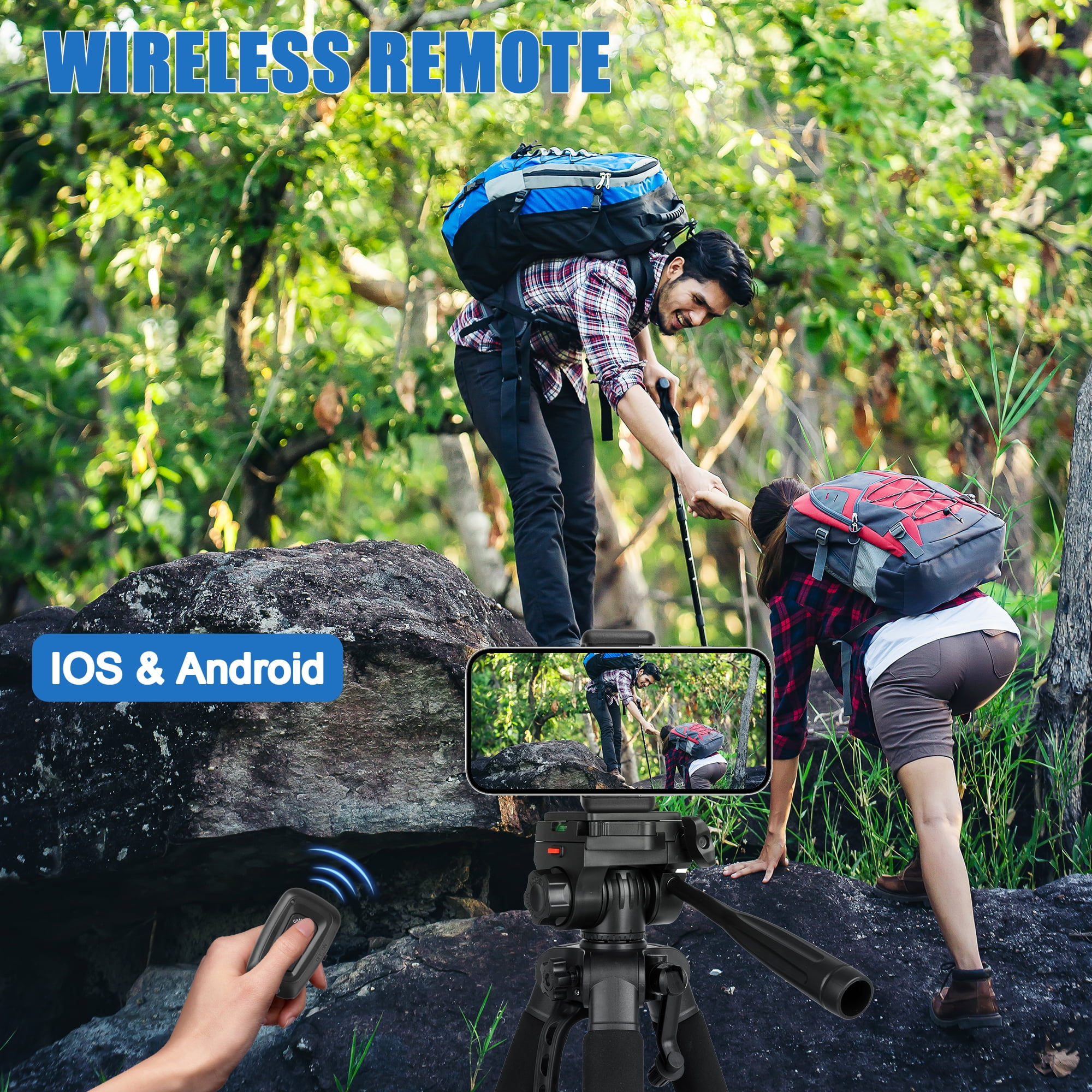 Meromore 71" Camera Tripods, Tripod Stand for Camera Phone Video Recording, Heavy Duty Camera Tripod Stand, Professional Travel DSLR Tripods Compatible with Canon Smartphone, Max Load 11 LB