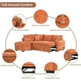 thumbnail image 5 of Tabaray 82.67" Modular Sectional Sofa Cloud Couch,Convertible L Shaped Sleeper Couch with Pull Out Bed, USB Ports, Chaise and Storage Ottoman for Home Sofa Living Room Furniture, Apartment, 5 of 9