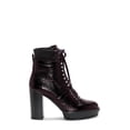 thumbnail image 3 of Vince Camuto Ermania Warm Dark Red Block Heel High Heel Lace Up Platform Boots (Dark Red, 7), 3 of 6