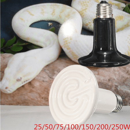 25W-250W 90mm Infrared Ceramic Emitter Heat Light Lamp Bulb For Reptile Pet Brooder 110V