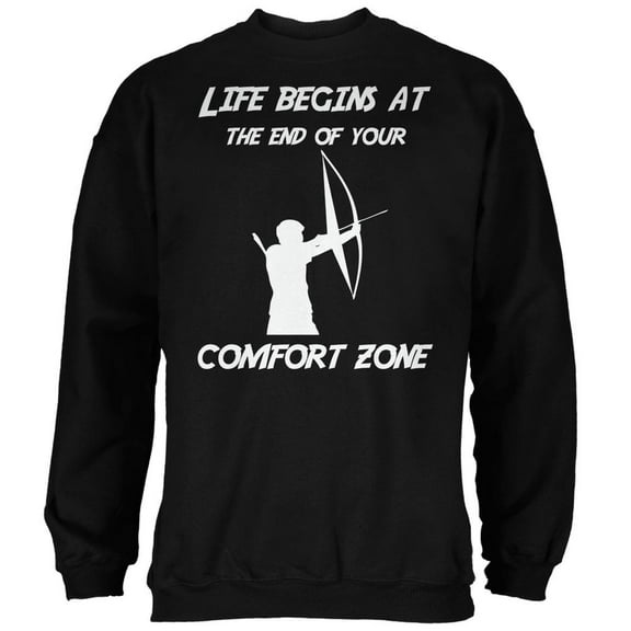 Comfort Zone Archery Black Adult Sweatshirt - X-Large