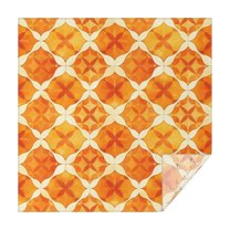 Square Tablecloth 60x60 Inch – Waterproof Polyester Printed Table Cover, Wrinkle Resistant & Washable for Kitchen Dining Picnic Party Decor, Single-v4-13, White