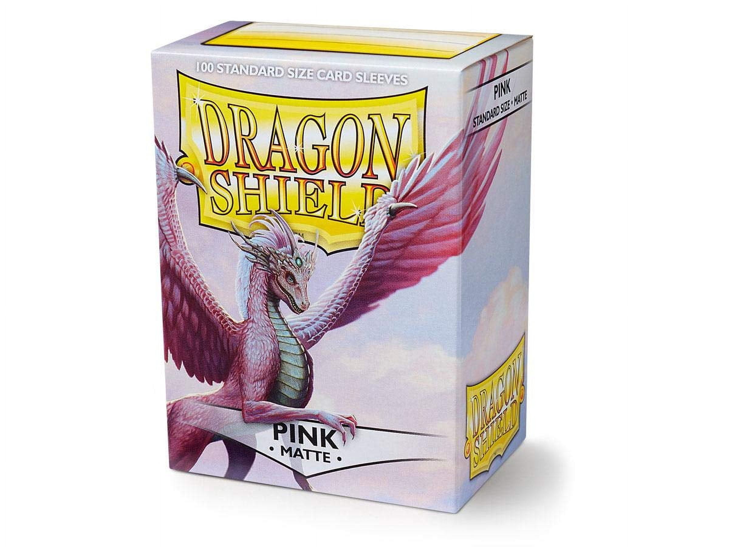 2 Packs Dragon Shield Matte Pink Standard Size 100 ct Card Sleeves Value Bundle!