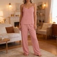 thumbnail image 2 of yillto Womens Summer Pjs Sets Camisoles Sleeveless Tops and Soft Lounge Pants Sleepwear Soft Comfy Pajamas, 2 of 7
