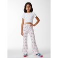 thumbnail image 3 of 4-5Y Girls Colored Flared Pants Digital Print Trousers Slim-Fit Wide Leg Flare for Spring Summer Autumn, 3 of 6