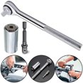 thumbnail image 2 of Tignapoo Chrome Vanadium Steel Universal Socket Wrench Set with Ratchet, 7-19mm Metric/Inch, 3-Piece Kit for DIY, Auto Repair, and Home Maintenance, 2 of 6