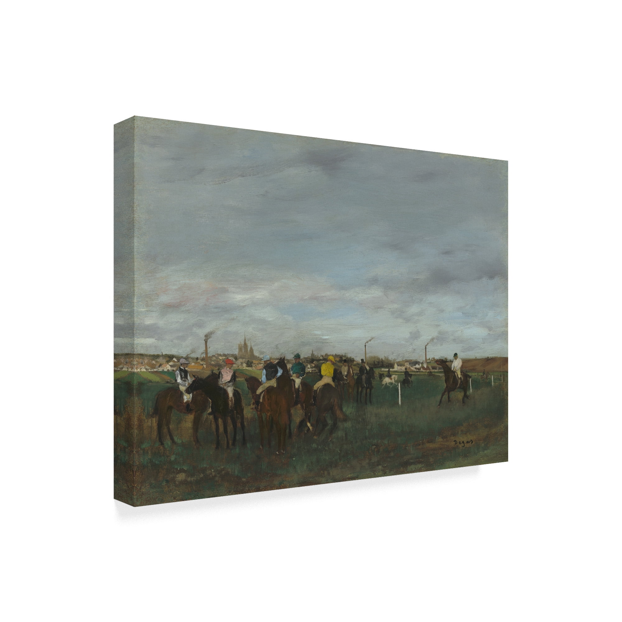 Trademark Fine Art 'The Races' Canvas Art by Edgar Degas