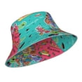 thumbnail image 2 of Kdxio Reflective Bucket Hat - Cartoon Map Of Europe Print Bucket Hat for Men,Women, 2 of 9