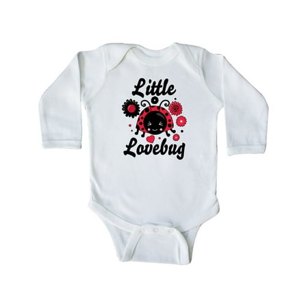 

Inktastic Valentine s Day Little Lovebug Gift Baby Boy or Baby Girl Long Sleeve Bodysuit
