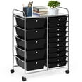 thumbnail image 1 of Costway Chariot Organisateur Roulant à 15 Tiroirs Rangement Utilitaire Outils Papier pour Scrapbooking Multi-Usage, 1 of 10