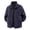 Blue, variant on Men Classic Ribbed Collar Zip Up Jacket, Water Resistant Lightweight Casual Windproof Outerwear Coat