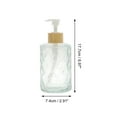 thumbnail image 4 of Unique Bargains 1 Pc Round Bottom Diamond Pattern Soap Dispenser 11.16oz Transparent, 4 of 6