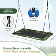 thumbnail image 2 of Gymax 60'' Kids Giant Tree Rectangle Swing 700 lbs w/ Adjustable Hanging Ropes Camo Green, 2 of 7