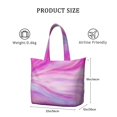 thumbnail image 4 of 22 Inch Oversized Travel Bag Lightweight Canvas Weekender Duffel with Multi Pockets, Animal Print, 4 of 5