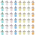 thumbnail image 1 of 8 colores, 48 ​​piezas de dijes de alas de ángel, colgantes acrílicos de ángel guardián, dijes colgantes con cuentas de alas de hada a granel con fornituras de aleación., 1 of 9