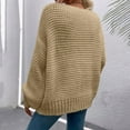 thumbnail image 4 of HAPIMO Womens Cable Knit Cardigan Casual Long Sleeve Button Down Sweaters Trendy Loose Fitness Cozy Chunky Knit Coats Teen Girls Clothes Beige XL, 4 of 5