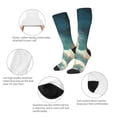 thumbnail image 6 of Lsque Starry Sky Cloud Cute Rabbit Printed Crew Socks Men's Women's LightWeight Thin Casual Calf Socks ,Knee High Socks,Cotton Socks, 6 of 9