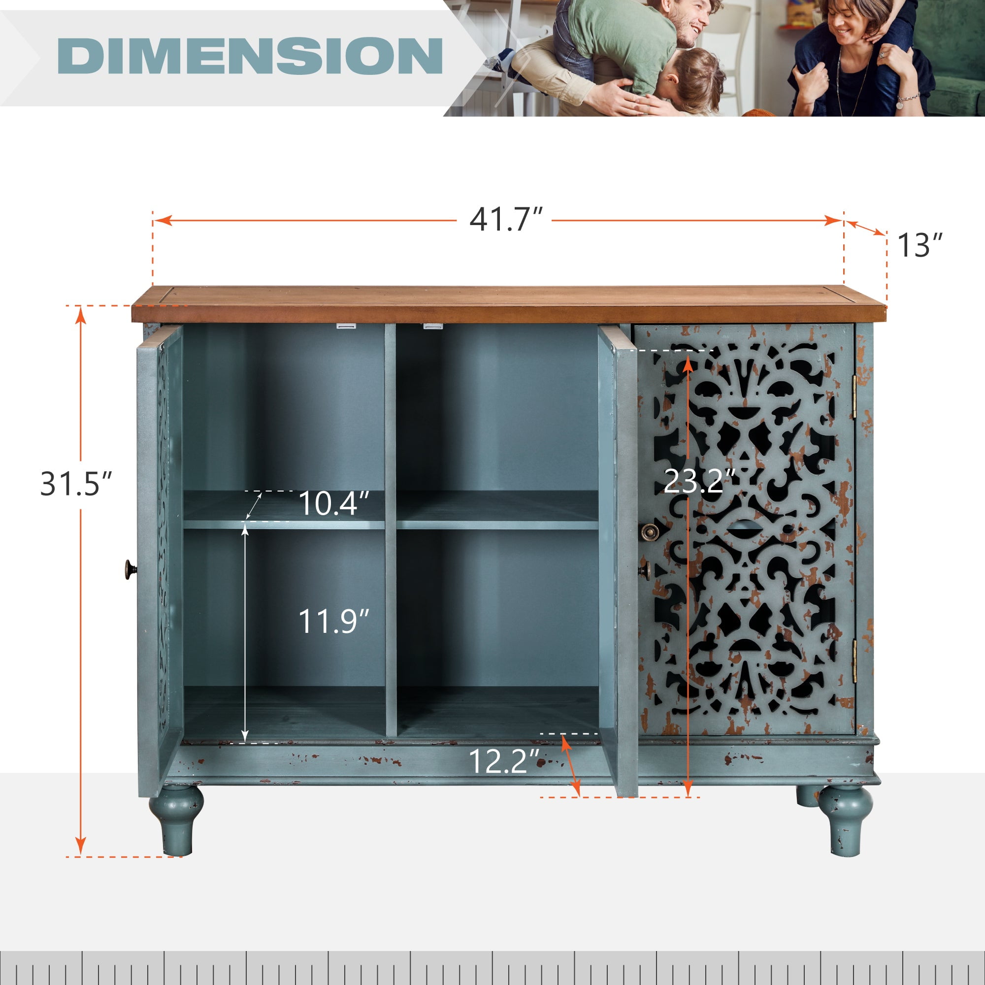 Walburg teller 3 sale door accent cabinet