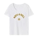 thumbnail image 1 of Camiseta para Mujer, Camiseta Básica, Camiseta Suave con Cuello Redondo para Ir de Compras en La Calle M, 1 of 7
