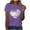 Purple, variant on Meichang Baseball Shirts Women Baseball Heart Graphic Tees Shirts Short Sleeve Tops Crew Neck Casual Loose Fit Tshirts Summer Fashion Mom T Shirts Blue XXL
