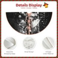 thumbnail image 3 of Rateoe Chained Skull Artwork Pattern Christmas Tree Skirt with Ties, Christmas Tree Decorations, Farmhouse Christmas Decor Xmas Holiday Decorations-30", 3 of 6