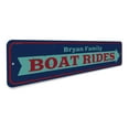 thumbnail image 3 of Boat Rides Arrow Novelty Sign, Metal Wall Decor - 4x18 inches, 3 of 4