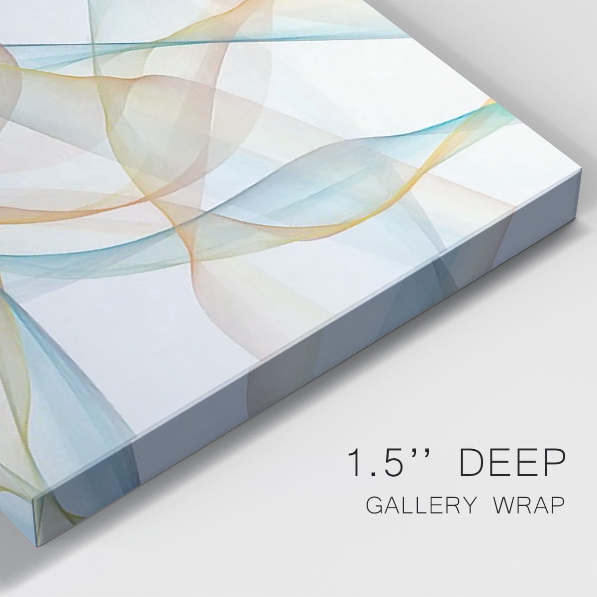Curves and Waves III Premium Gallery Wrapped Canvas - Ready to Hang