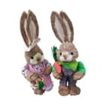 thumbnail image 3 of QualitChoice Figurines de Lapin Sculptures de Lapin de Pâques Statues de Jardin Inspirantes Pièces Décoratives Superbes Très Réalistes et Réalistes. Style B, 3 of 6