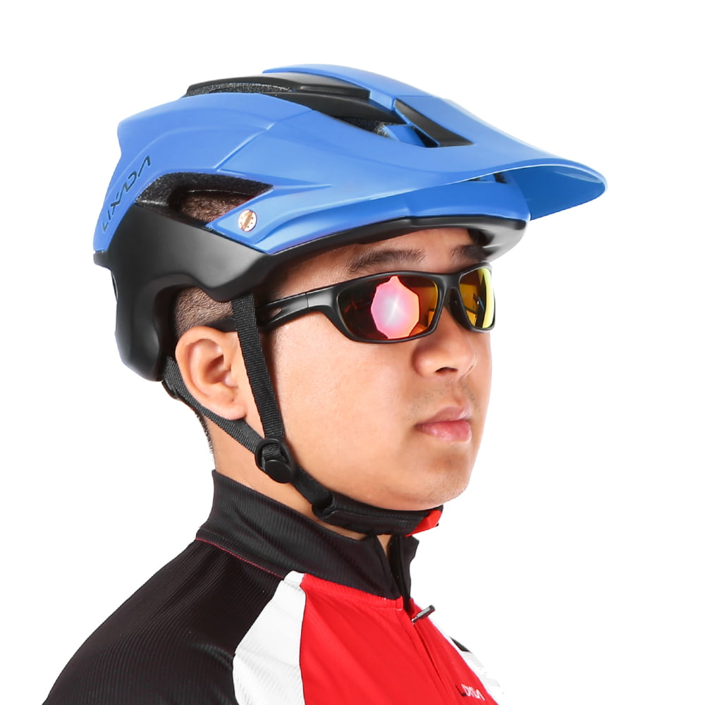 Lixada Safety Adult Bike Helmet Bicycle Helmets Integrally Molded Cycling Helmets with Detachable Magnetic Goggles MTB Riding Breathable Helmet Men Women 