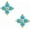 Turquoise-Gold, variant on Women Stud Earrings 925 Sterling Silver Tiny Dainty Floral Stacking Earrings for Women
