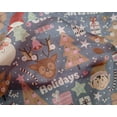 thumbnail image 4 of oneOone Silk Tabby Grayish Blue Fabric Santa|Gift Box & Tree Christmas Sewing Fabric By The Yard Printed Diy Clothing Sewing Supplies 42 Inch Wide, 4 of 4