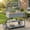 Gray, variant on Merronix 41.7'' Large Patio Rolling Kitchen Island Solid Outdoor Kitchen Cart with Sink, 2 Movable Shelves and 1 Bottle Opener, Brown