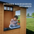 thumbnail image 5 of Backyard Discovery Caraway Cottage Cedar Wooden Playhouse, Play Kitchen, Chalkboard, 5 of 10