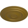 thumbnail image 3 of 32 5/8"OD x 1 1/2"P Giana Ceiling Medallion (Fits Canopies up to 7 7/8"), Hand-Painted Gold, 3 of 6