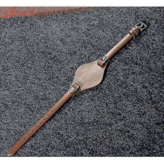 8mm Women's Genuine Leather Strap for Fossil ES2830 ES3565 Watch Strap with Tray Coffee