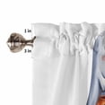 thumbnail image 7 of Halloween Valances for Windows Ghost Boo Window Curtain Rod Pocket Cute Spook Ghost Holiday Window Treatment Decor Valances for Kitchen Living Room Bedroom 42x12in, 7 of 7