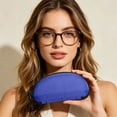 thumbnail image 7 of Lume Wear Hard EVA Eyeglasses Case, Shockproof Portable Sunglasses Holder with Removable Foam Insert, Travel Protective Glass Storage Box for Adult Men Women, Blue, 7 of 7