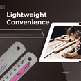 thumbnail image 2 of 12+6 Inch Metal Ruler Set-Straight Edge Ruler Has Both Imperial and Metric Measurements, Perfect for DIY Projects, Red, 2 of 5