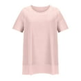 thumbnail image 4 of Young adult fashion Blouses for Women Dressy Casual, Basic Fitted Short Sleeve Tees Shirt Button Down Blouses for Women Plus Size Red Shirts for Women Sexy, 4 of 5