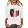 thumbnail image 2 of ibiyuan America 250 Shirt Womens T Shirts Cotton Crew 250th Anniversary Usa Holiday Short Sleeve Independence Day Womens Shirts Womens Long Sleeve Tops, 2 of 4