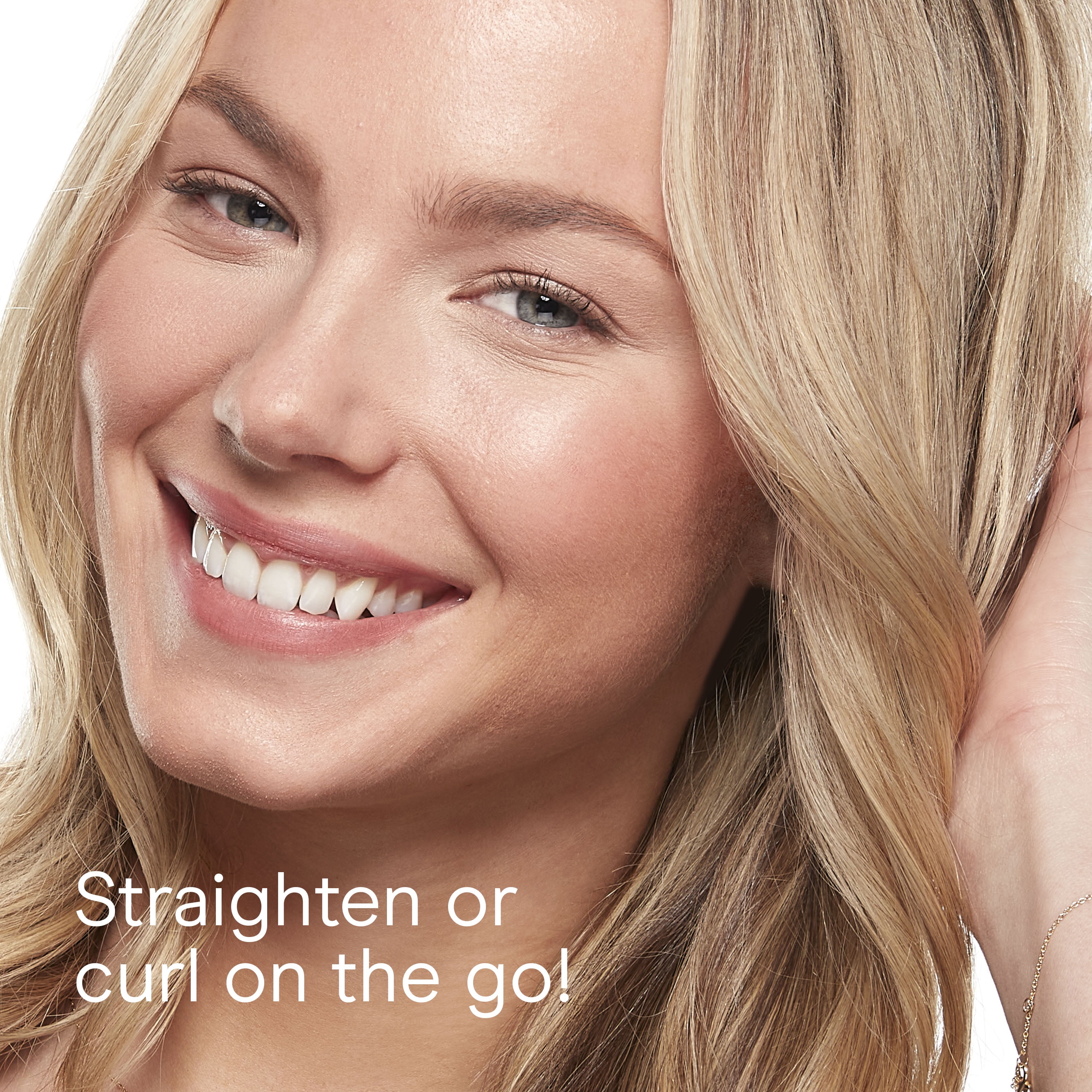 Conair 2-in-1 Mini Styler, Travel Straightener and Curling Iron