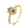 thumbnail image 1 of Anillo con escudo en forma de lágrima para mujer, varias piedras preciosas, forma de pera, 9 tamaños JAMW Sencillez, 1 of 5