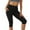 Black 0810*yoga pants, variant on Capri Leggings for Women Tummy Control High Waisted Yoga Pants Knee Length Workout Gym Running Athletic Fitness Tights Dark Gray 00*yoga pants S