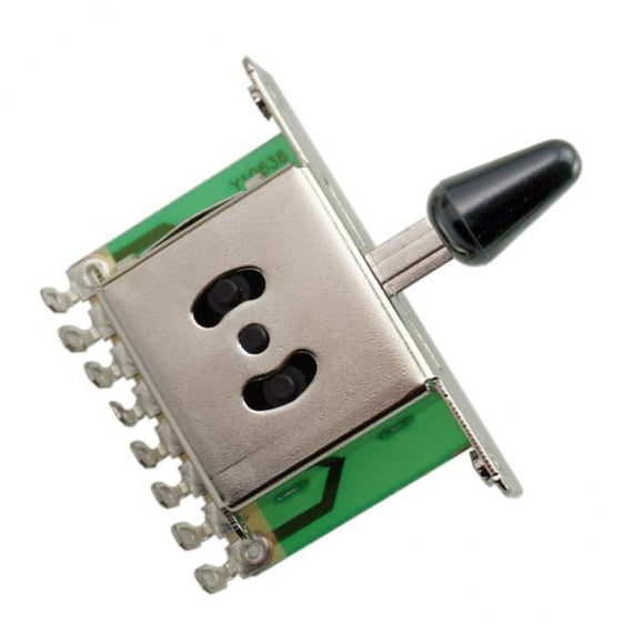 2x Interruptor Selector de Palanca de 3 Vías con Perilla para Accesorios de Piezas de Guitarra Eléctrica Yuyangstore Interruptor de recogida de 3 vías